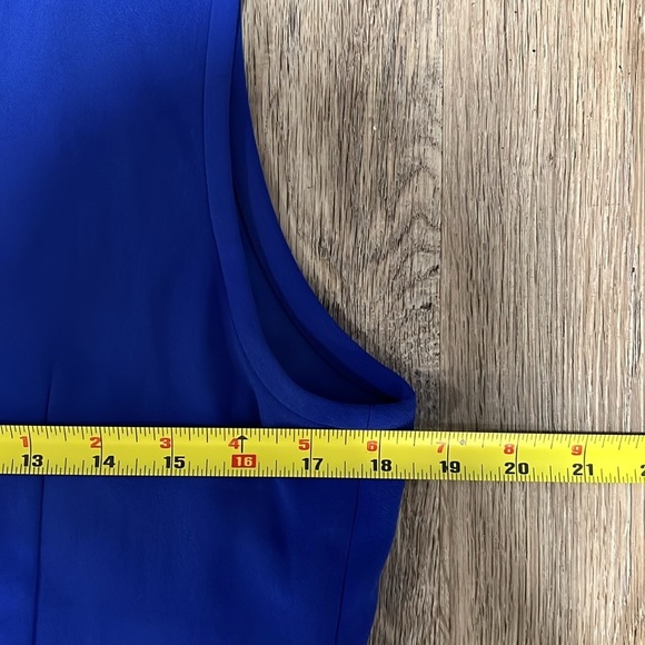 Madewell Pleated Front Dress In Royal Blue​​ - Picture 10 of 14